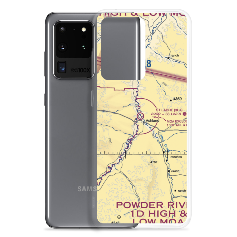 St Labre Mission Airport (3U4) VFR Sectional Samsung Case Samsung Galaxy S20 Ultra model shown