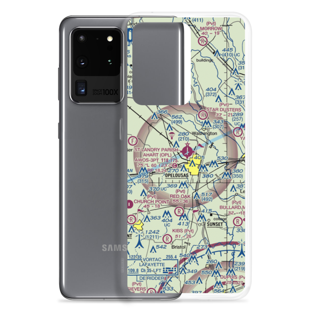 St Landry Parish Ahart Field (OPL) VFR Sectional Samsung Case Samsung Galaxy S20 Ultra model shown