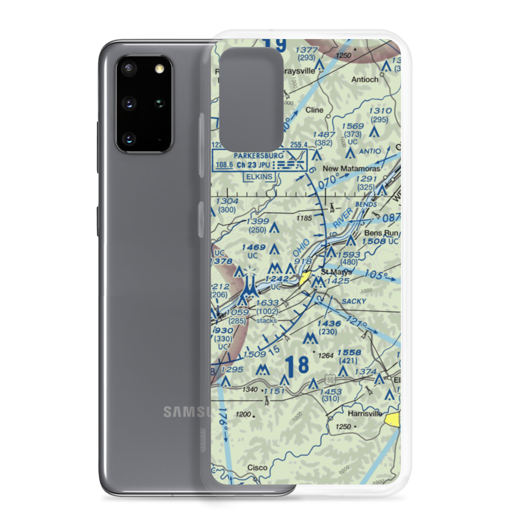 St Mary's Seaplane Base (WV40) VFR Sectional Samsung Case Samsung Galaxy S20 Plus model shown