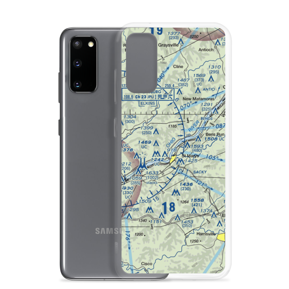 St Mary's Seaplane Base (WV40) VFR Sectional Samsung Case Samsung Galaxy S20 model shown