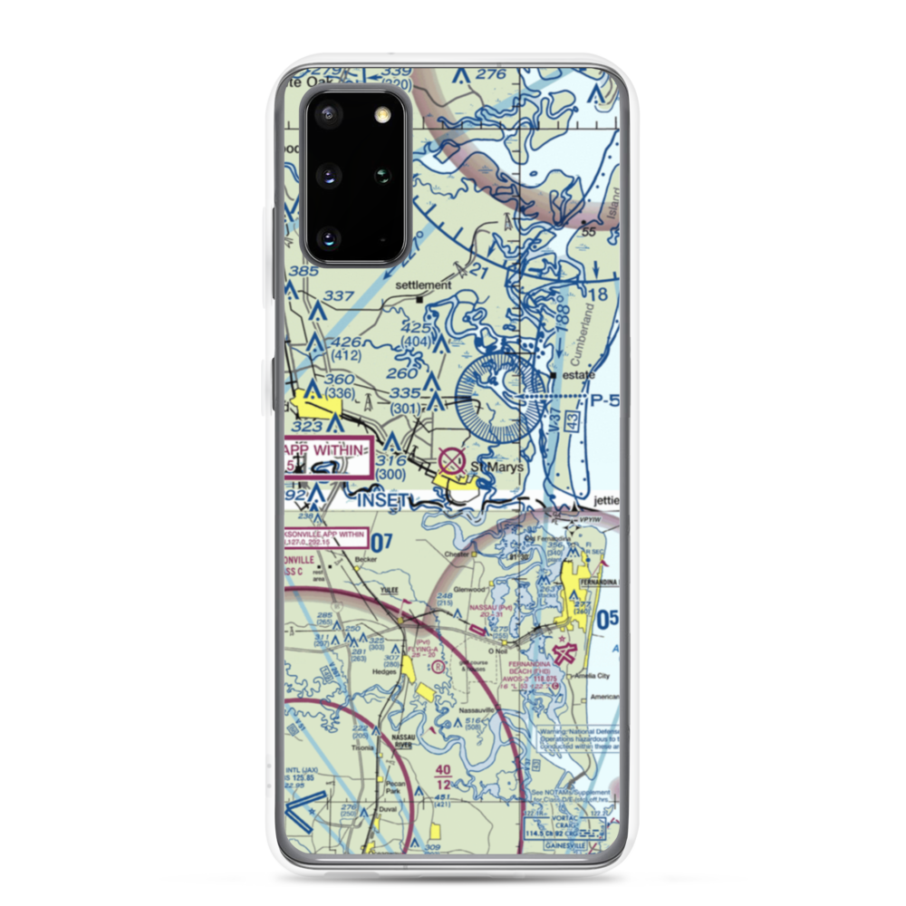 St Marys Airport (4J6) VFR Sectional Samsung Case Samsung Galaxy S20 Plus model shown