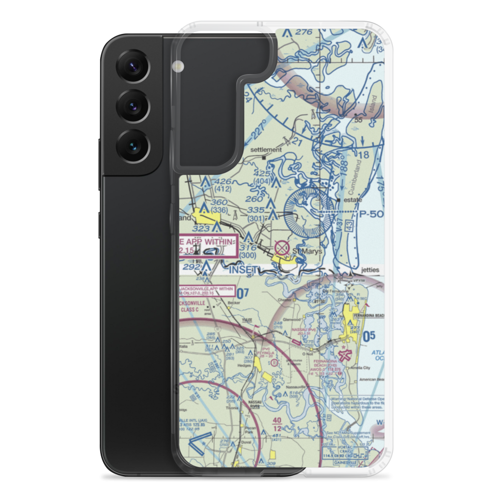 St Marys Airport (4J6) VFR Sectional Samsung Case Samsung Galaxy S22 Plus model shown