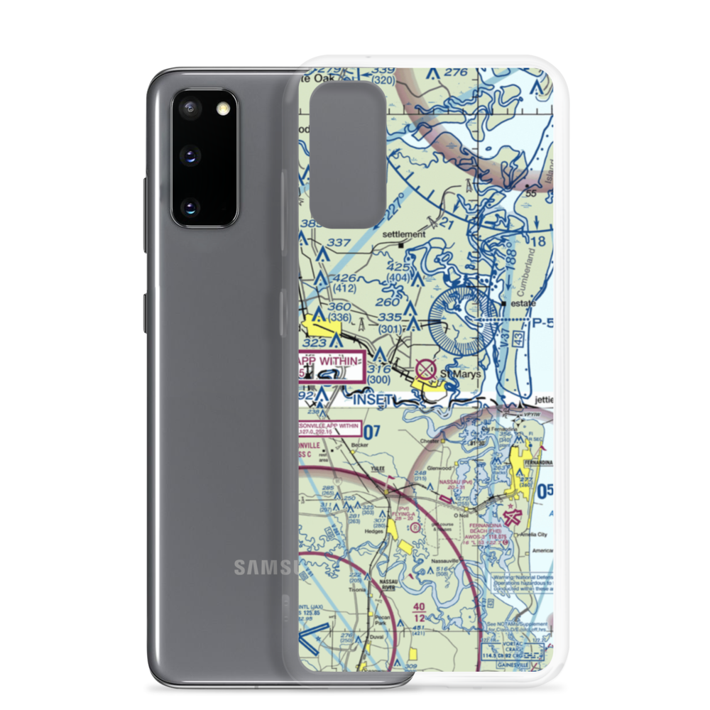 St Marys Airport (4J6) VFR Sectional Samsung Case Samsung Galaxy S20 model shown