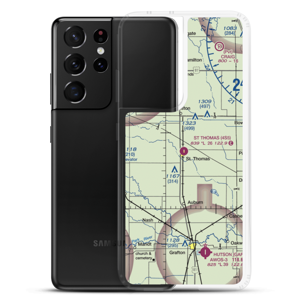 St Thomas Municipal Airport (4S5) VFR Sectional Samsung Case Samsung Galaxy S21 Ultra model shown