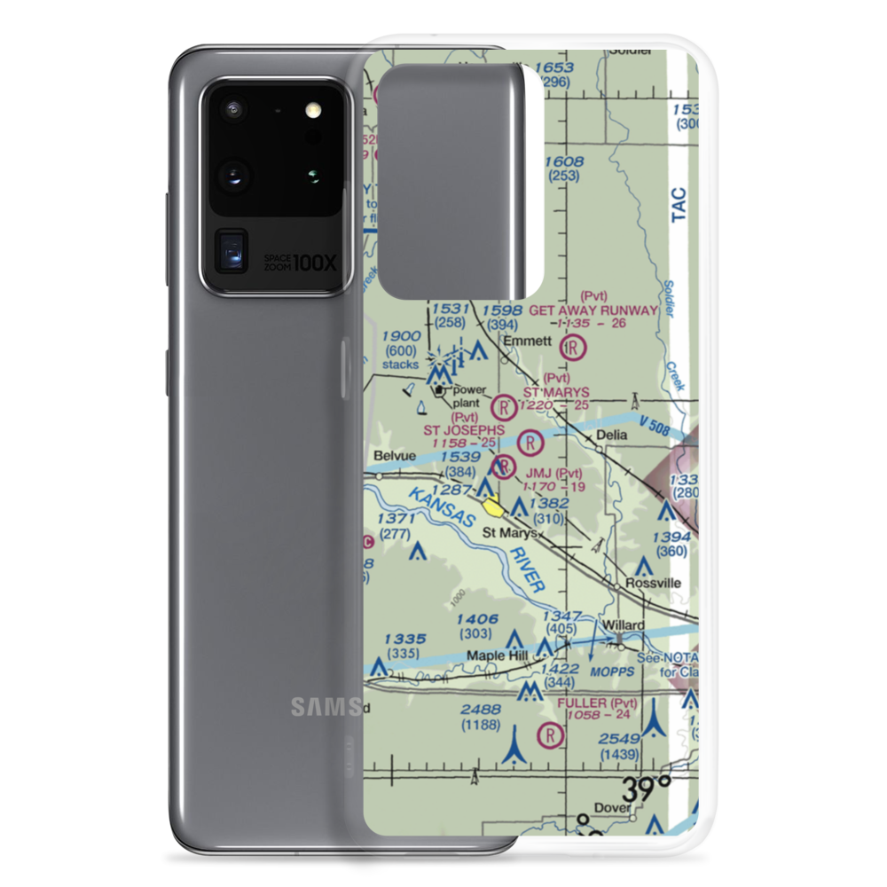 St. Joseph'S Landing (91KS) VFR Sectional Samsung Case Samsung Galaxy S20 Ultra model shown