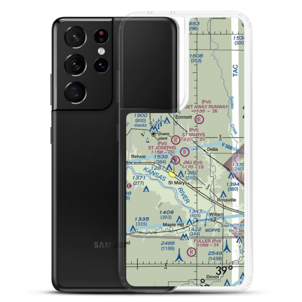 St. Joseph'S Landing (91KS) VFR Sectional Samsung Case Samsung Galaxy S21 Ultra model shown