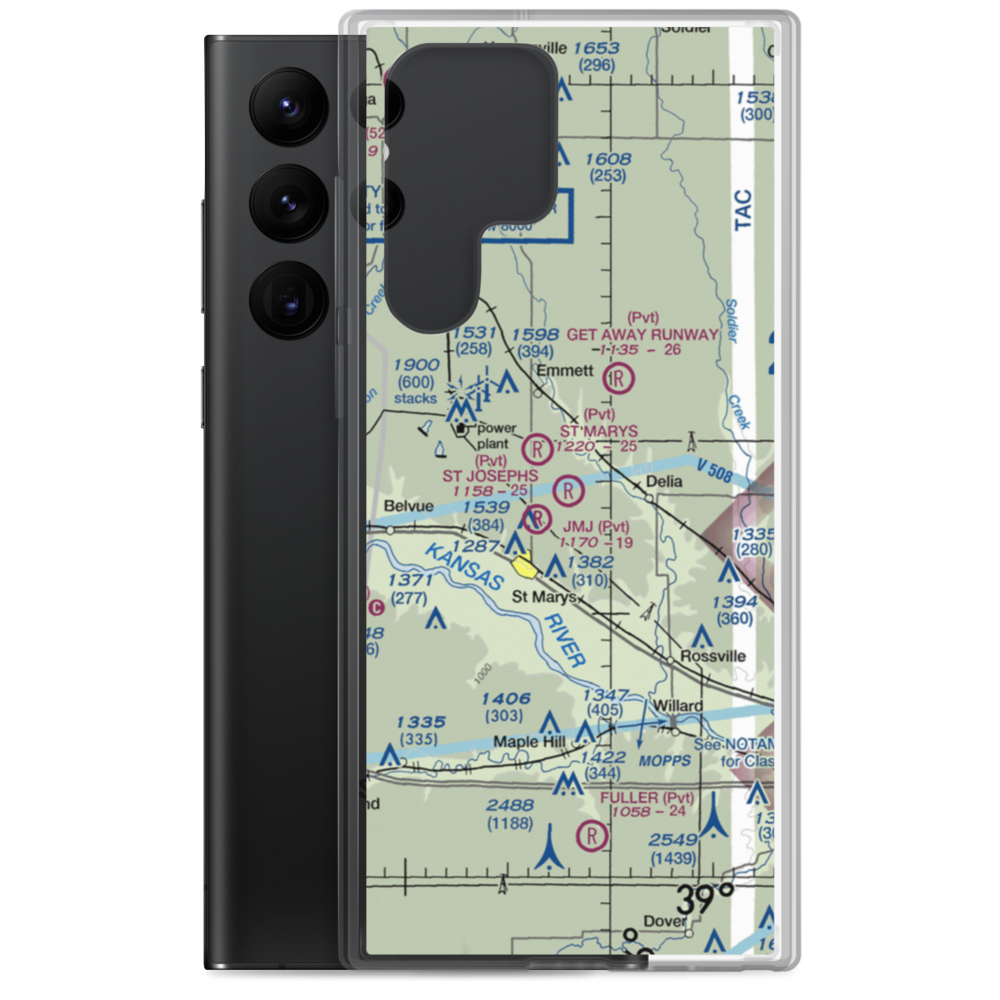 St. Joseph'S Landing (91KS) VFR Sectional Samsung Case Samsung Galaxy S22 Ultra model shown