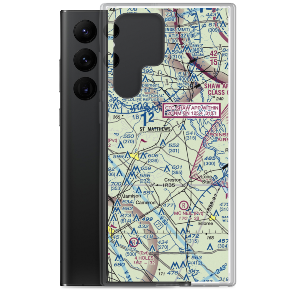 St. Mathews Airport (99SC) VFR Sectional Samsung Case Samsung Galaxy S22 Ultra model shown