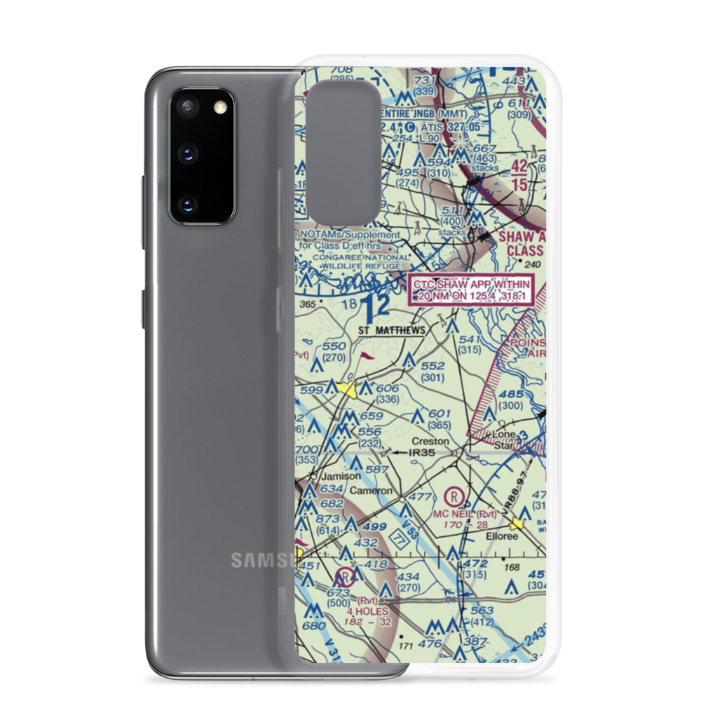 St. Mathews Airport (99SC) VFR Sectional Samsung Case Samsung Galaxy S20 model shown