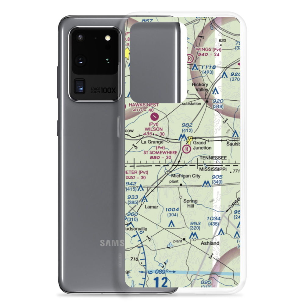 St. Somewhere Airport (6TN7) VFR Sectional Samsung Case Samsung Galaxy S20 Ultra model shown