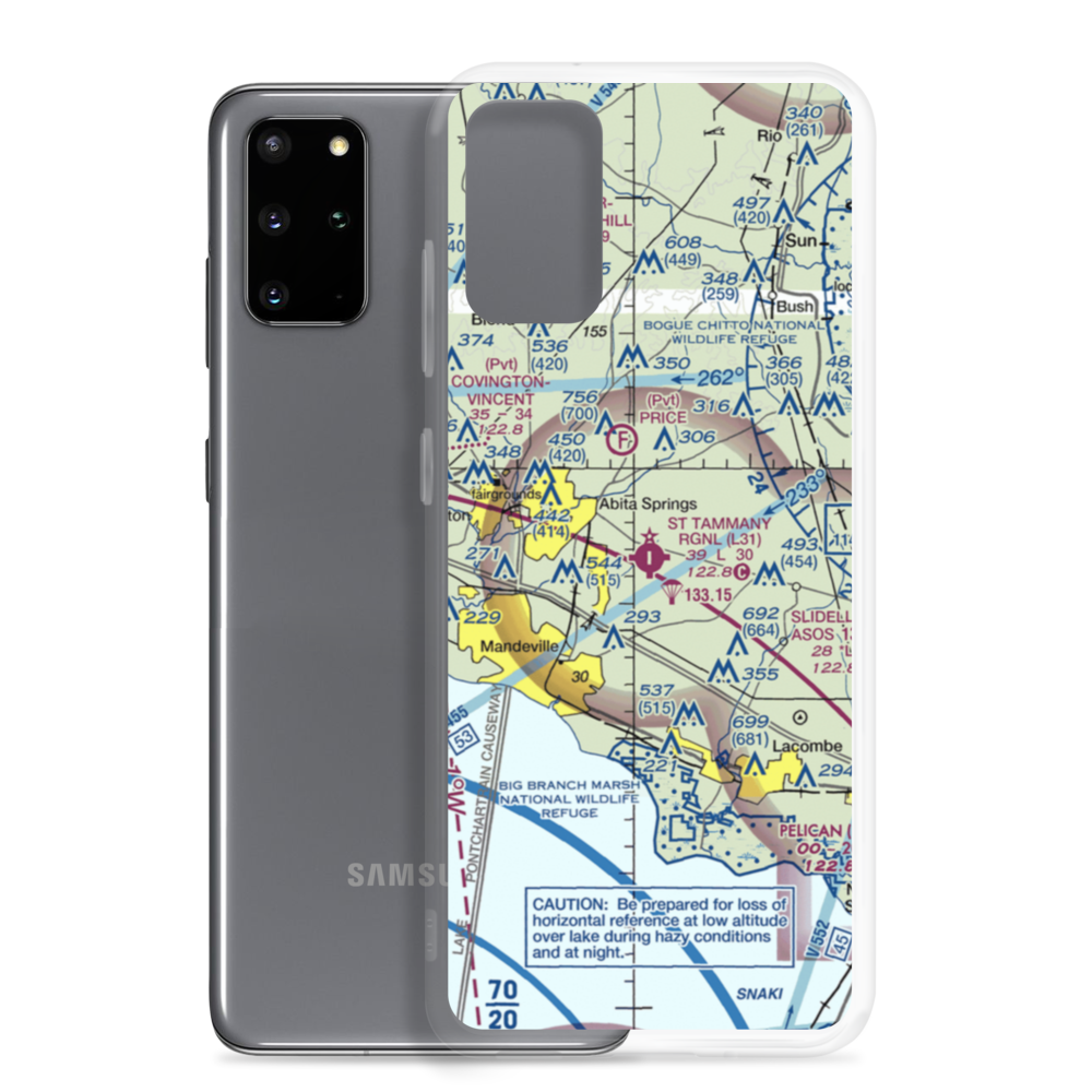 St. Tammany Regional Airport (L31) VFR Sectional Samsung Case Samsung Galaxy S20 Plus model shown