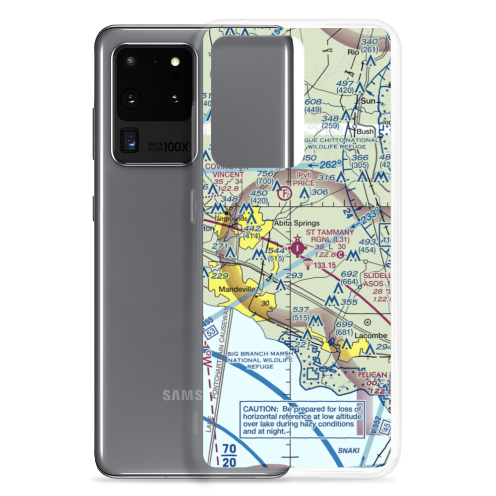 St. Tammany Regional Airport (L31) VFR Sectional Samsung Case Samsung Galaxy S20 Ultra model shown