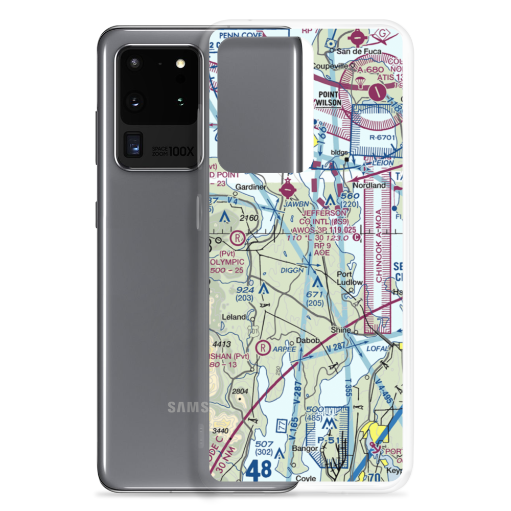 Stacey's Airport (WA42) VFR Sectional Samsung Case Samsung Galaxy S20 Ultra model shown