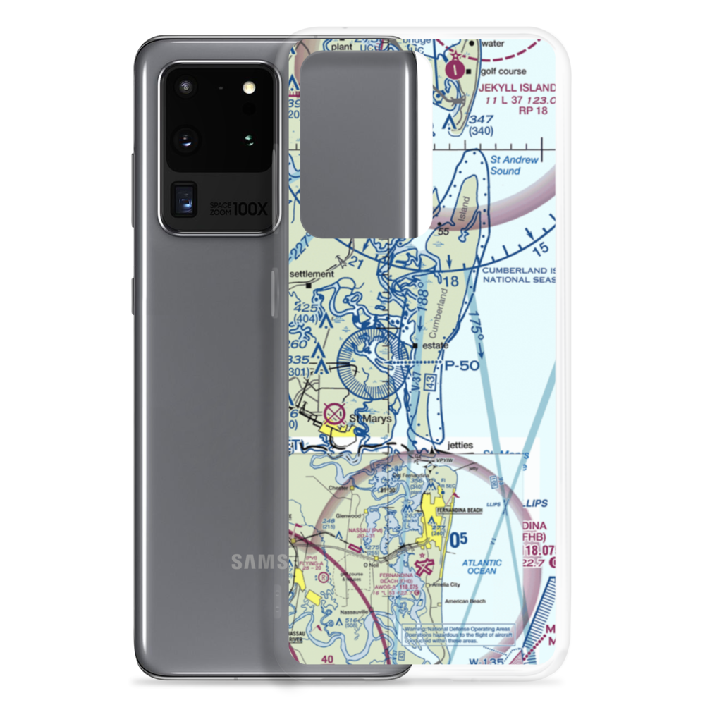 Stafford Airport (GA20) VFR Sectional Samsung Case Samsung Galaxy S20 Ultra model shown