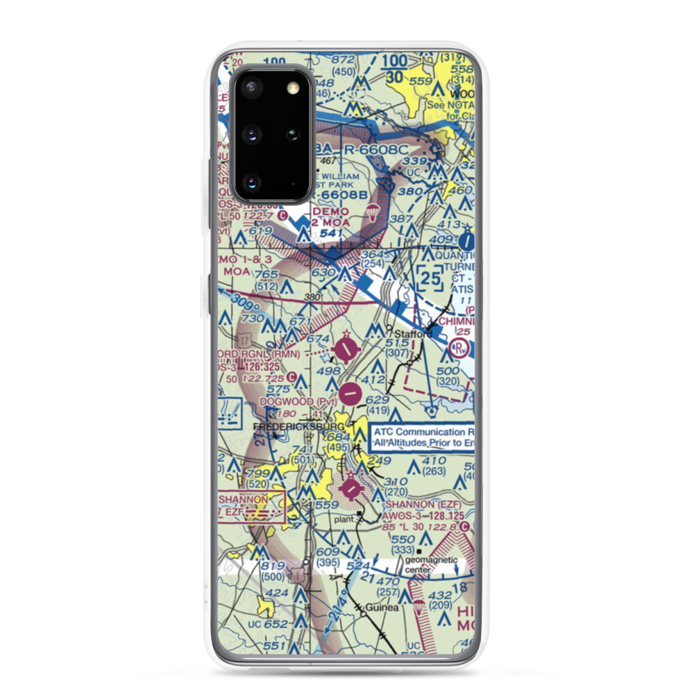 Stafford Regional Airport (RMN) VFR Sectional Samsung Case Samsung Galaxy S20 Plus model shown