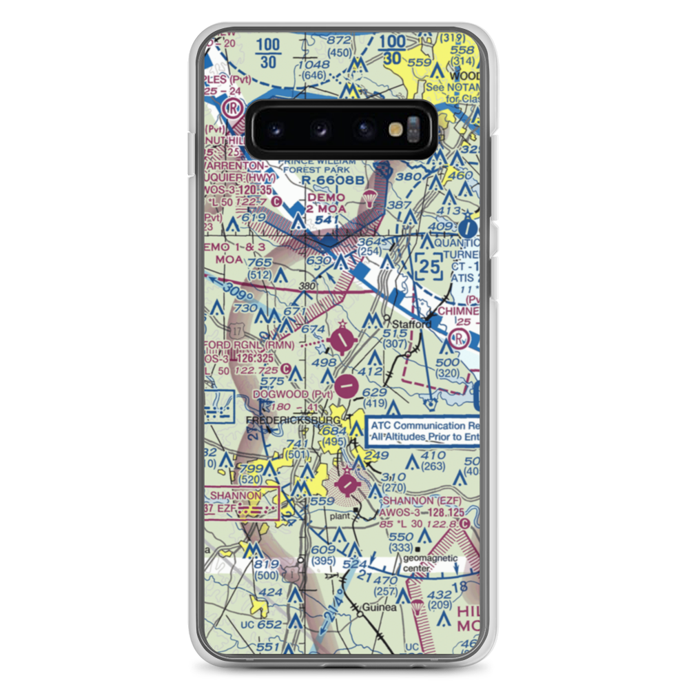 Stafford Regional Airport (RMN) VFR Sectional Samsung Case Samsung Galaxy S10+ model shown