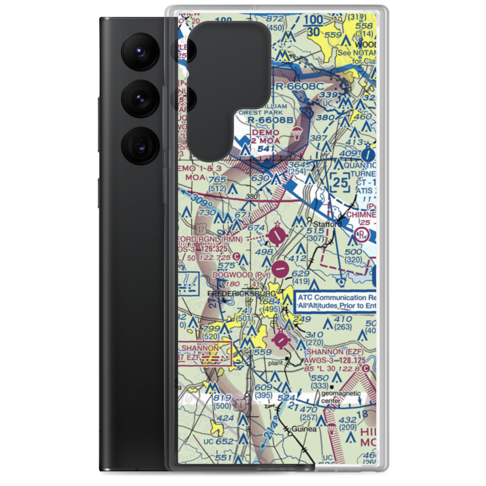 Stafford Regional Airport (RMN) VFR Sectional Samsung Case Samsung Galaxy S22 Ultra model shown