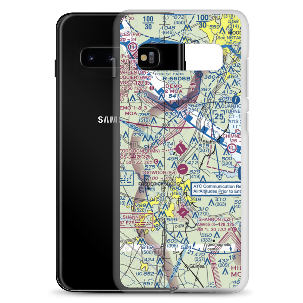 Stafford Regional Airport (RMN) VFR Sectional Samsung Case Samsung Galaxy S10+ model shown
