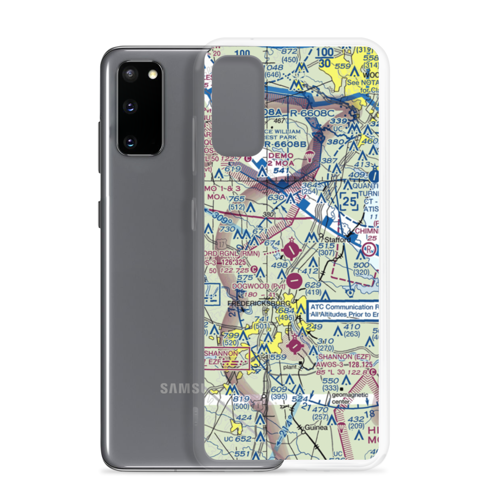 Stafford Regional Airport (RMN) VFR Sectional Samsung Case Samsung Galaxy S20 model shown