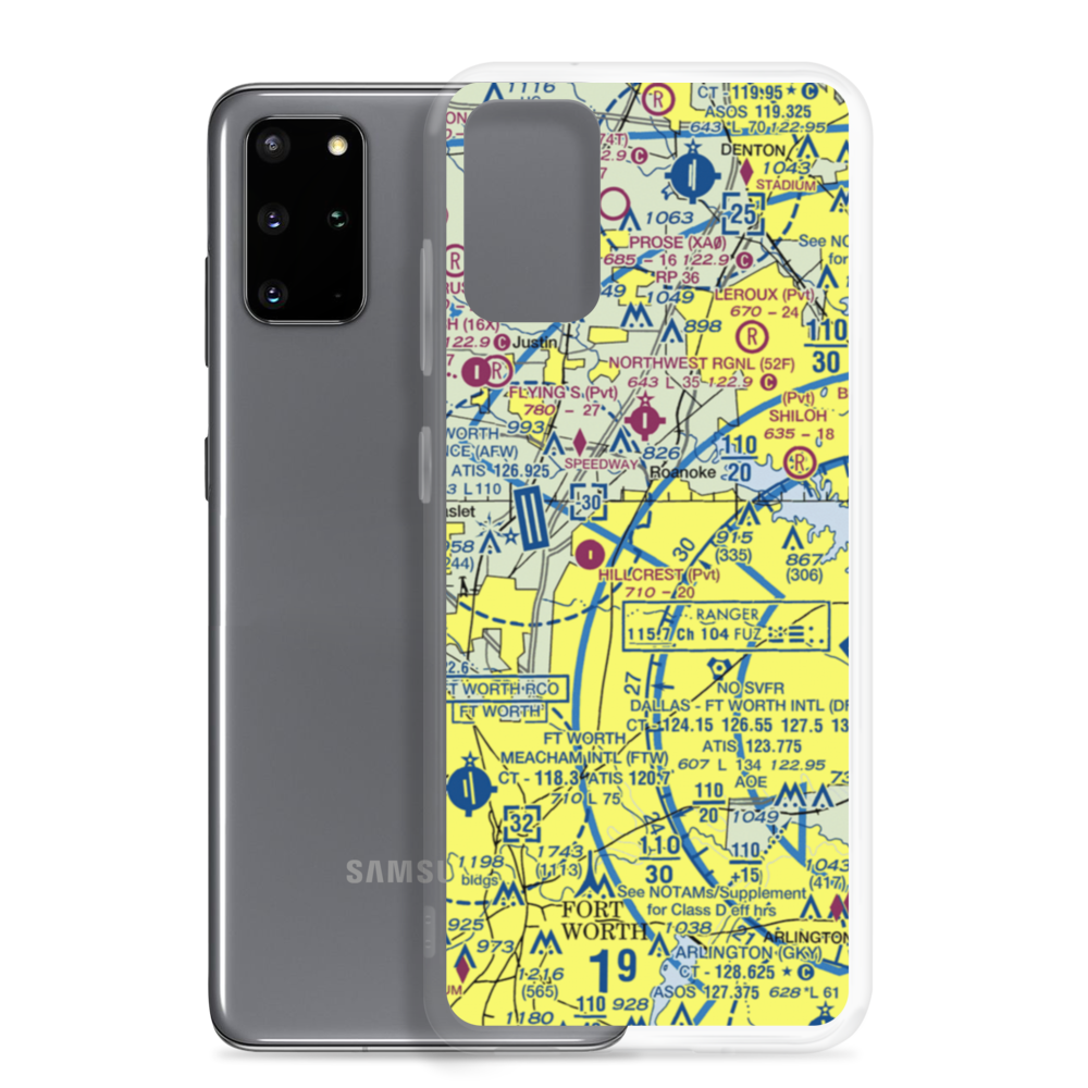 Stage Coach Hills Airport (4TX2) VFR Sectional Samsung Case Samsung Galaxy S20 Plus model shown