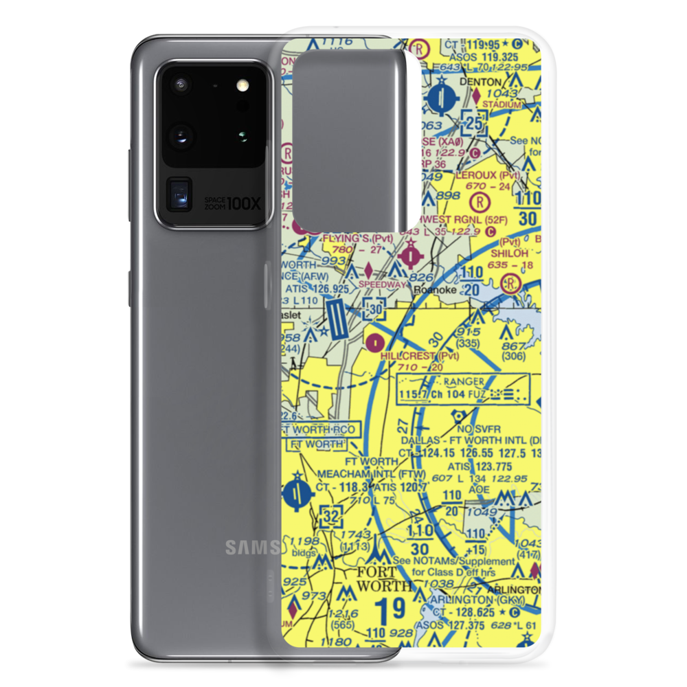 Stage Coach Hills Airport (4TX2) VFR Sectional Samsung Case Samsung Galaxy S20 Ultra model shown
