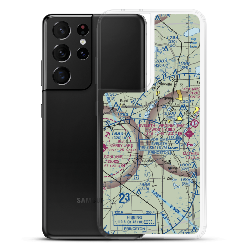 Stahlberg-Mohr Airport (3MN1) VFR Sectional Samsung Case Samsung Galaxy S21 Ultra model shown