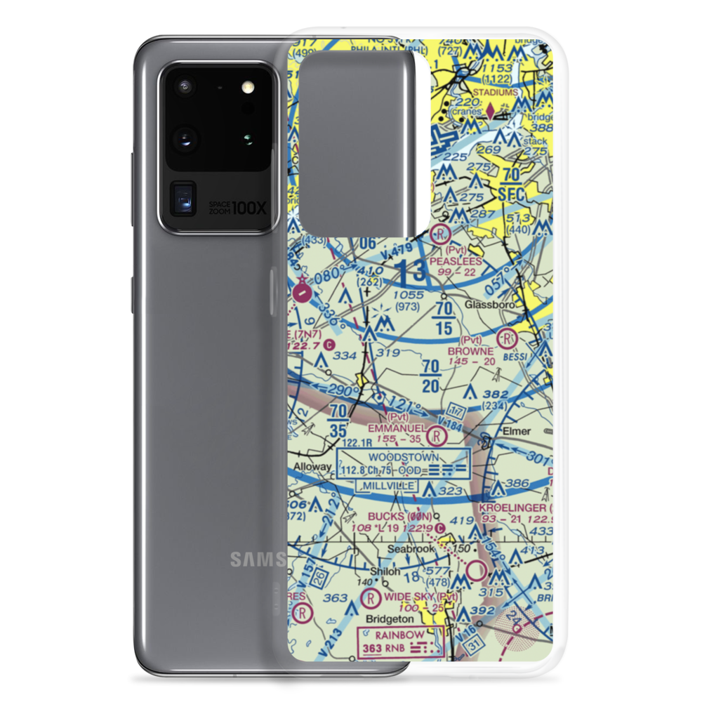 Stallone Airport (9NJ5) VFR Sectional Samsung Case Samsung Galaxy S20 Ultra model shown