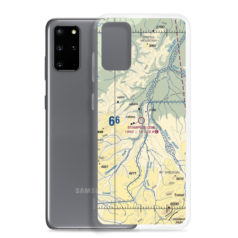Stampede Airport (Z90) VFR Sectional Samsung Case Samsung Galaxy S20 Plus model shown