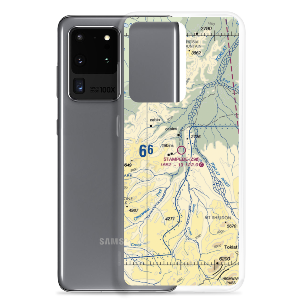 Stampede Airport (Z90) VFR Sectional Samsung Case Samsung Galaxy S20 Ultra model shown