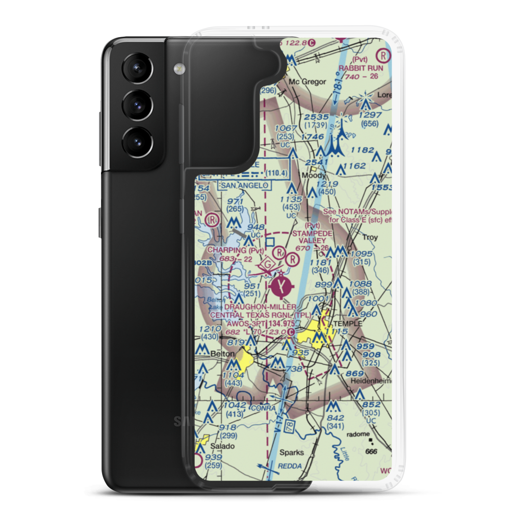 Stampede Valley Airport (6TS4) VFR Sectional Samsung Case Samsung Galaxy S21 Plus model shown
