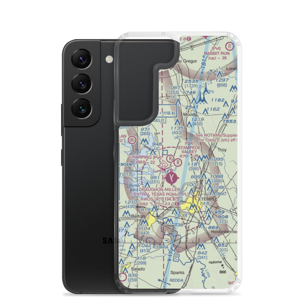 Stampede Valley Airport (6TS4) VFR Sectional Samsung Case Samsung Galaxy S22 model shown