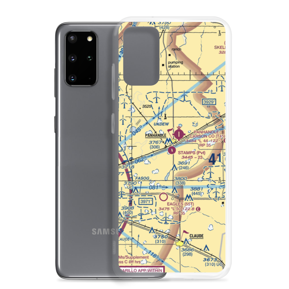 Stamps Field (3TE5) VFR Sectional Samsung Case Samsung Galaxy S20 Plus model shown
