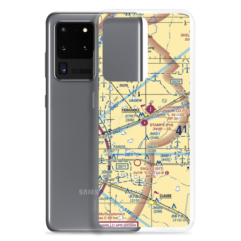 Stamps Field (3TE5) VFR Sectional Samsung Case Samsung Galaxy S20 Ultra model shown