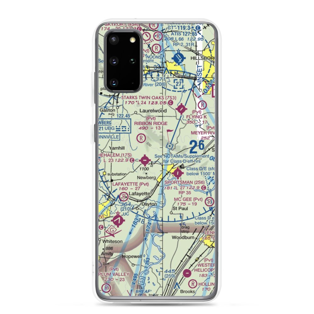 Stan Jost Airport (74OR) VFR Sectional Samsung Case Samsung Galaxy S20 Plus model shown