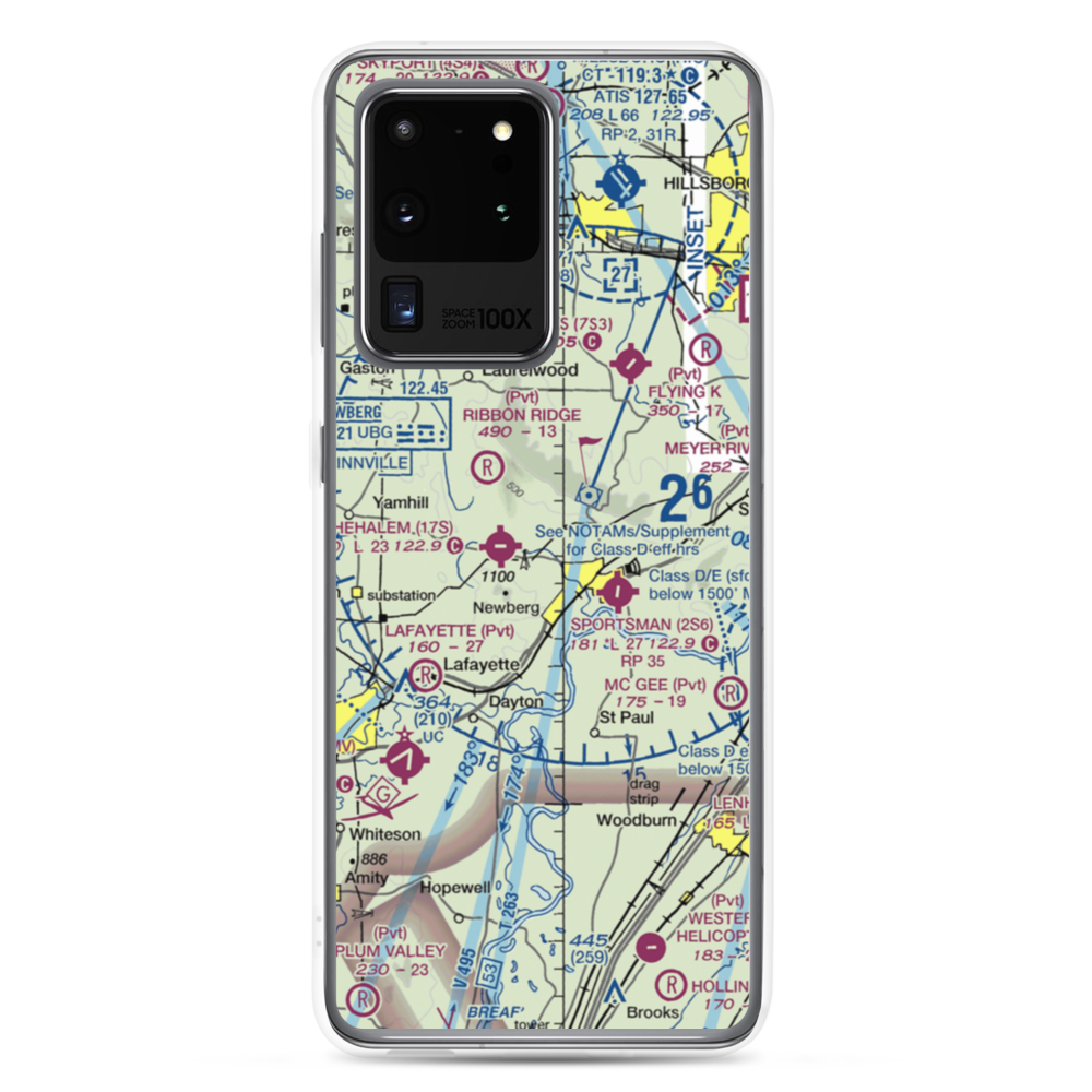 Stan Jost Airport (74OR) VFR Sectional Samsung Case Samsung Galaxy S20 Ultra model shown