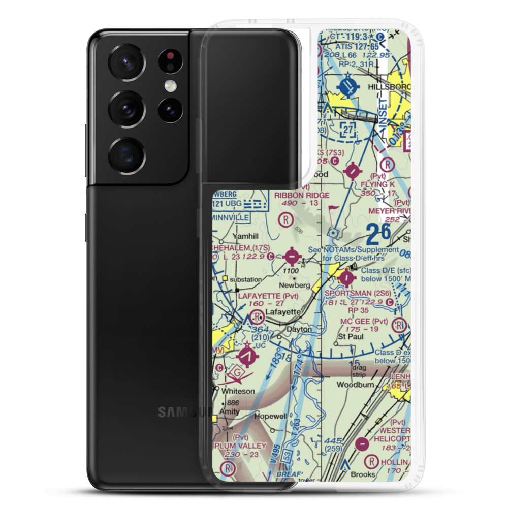 Stan Jost Airport (74OR) VFR Sectional Samsung Case Samsung Galaxy S21 Ultra model shown