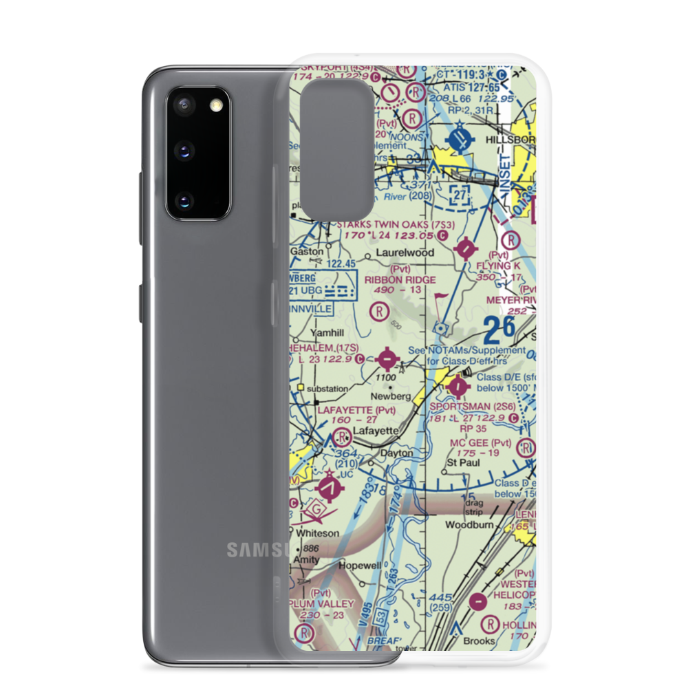 Stan Jost Airport (74OR) VFR Sectional Samsung Case Samsung Galaxy S20 model shown