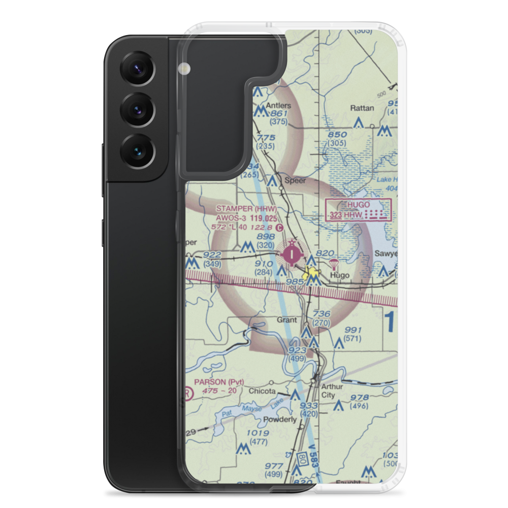 Stan Stamper Municipal Airport (HHW) VFR Sectional Samsung Case Samsung Galaxy S22 Plus model shown