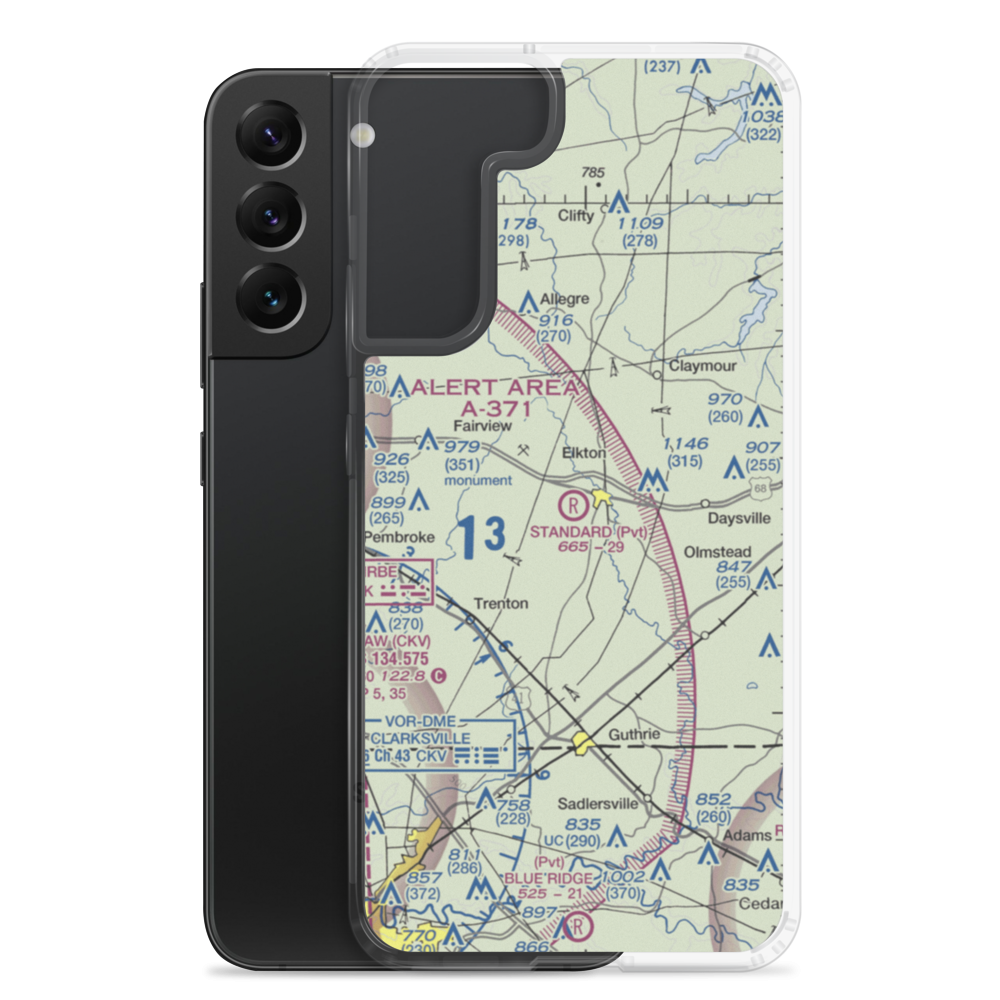 Standard Field (5KY4) VFR Sectional Samsung Case Samsung Galaxy S22 Plus model shown
