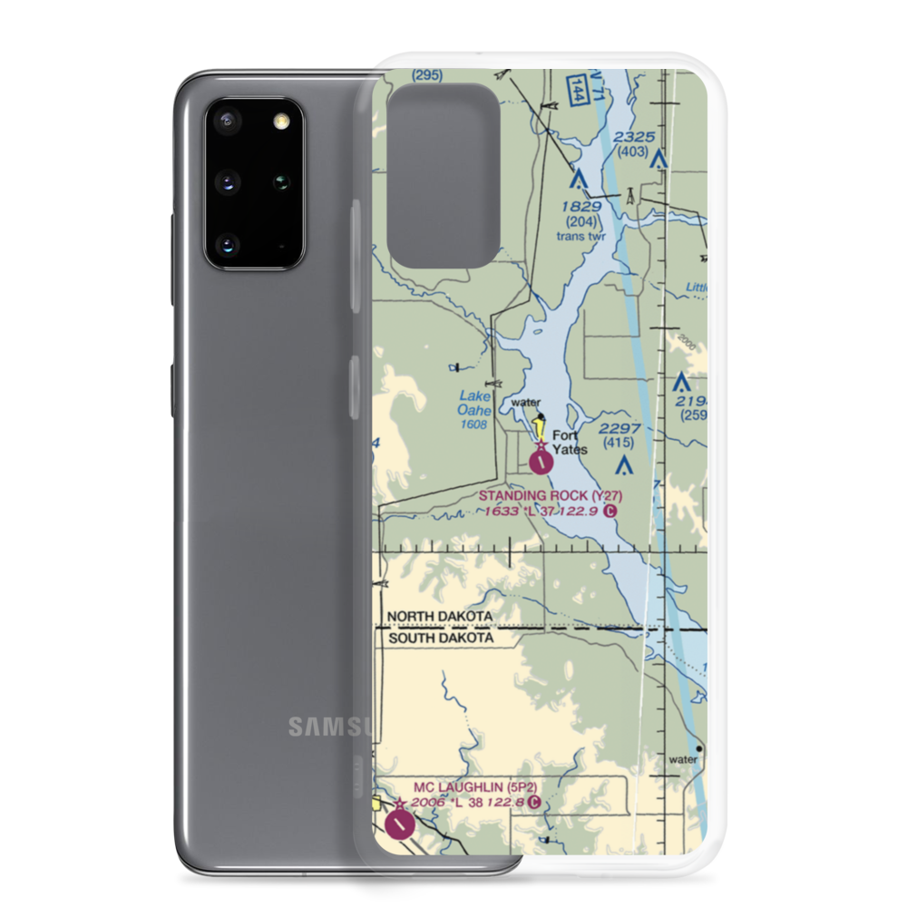Standing Rock Airport (Y27) VFR Sectional Samsung Case Samsung Galaxy S20 Plus model shown