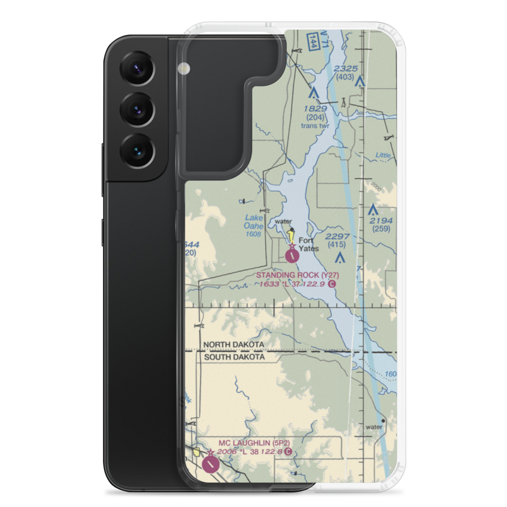 Standing Rock Airport (Y27) VFR Sectional Samsung Case Samsung Galaxy S22 Plus model shown