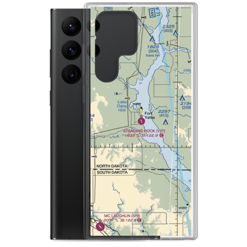 Standing Rock Airport (Y27) VFR Sectional Samsung Case Samsung Galaxy S22 Ultra model shown