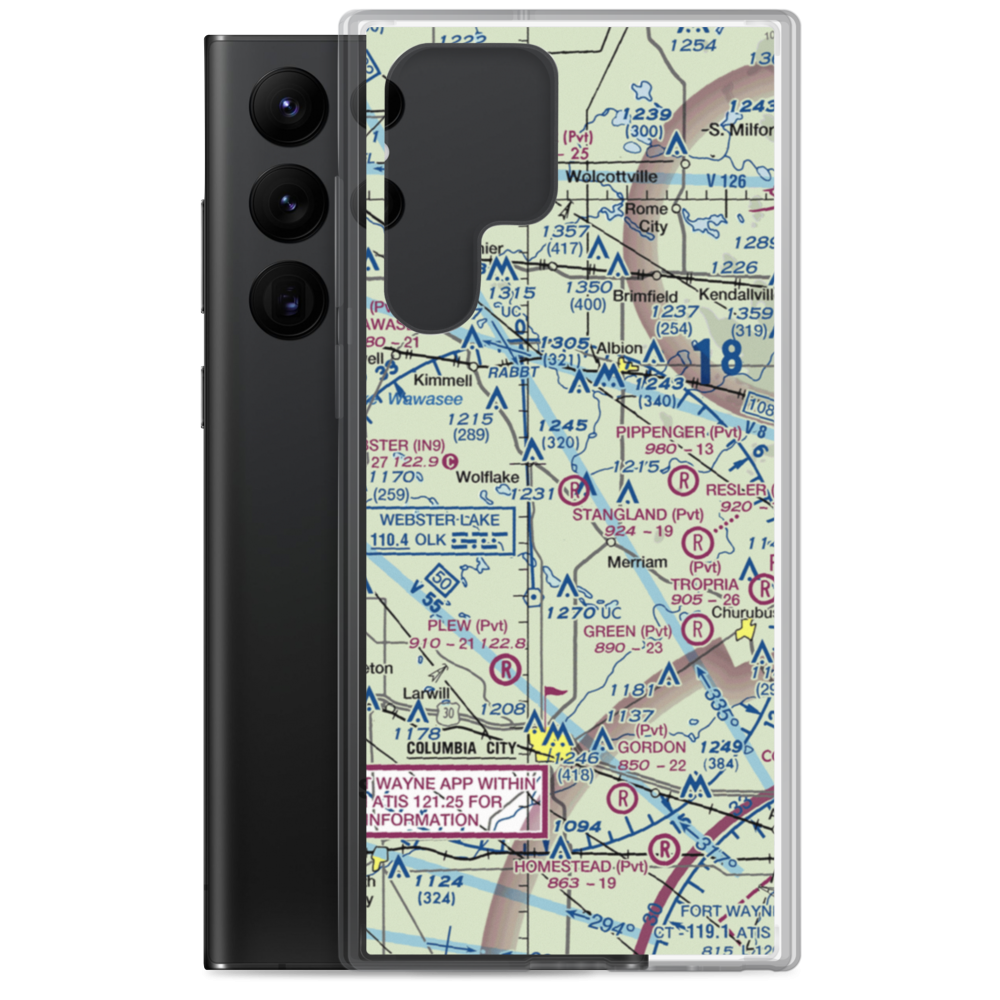 Stangland Airport (5IN9) VFR Sectional Samsung Case Samsung Galaxy S22 Ultra model shown