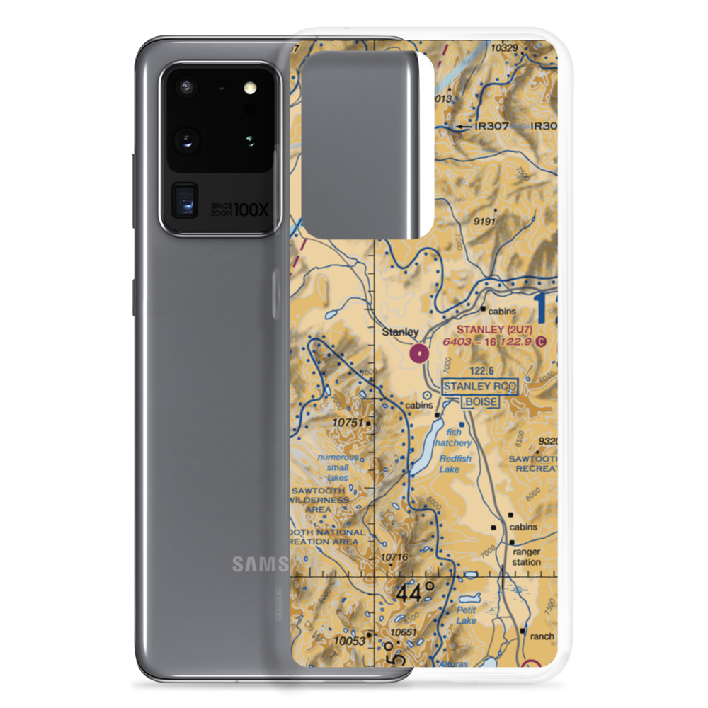 Stanley Airport (2U7) VFR Sectional Samsung Case Samsung Galaxy S20 Ultra model shown