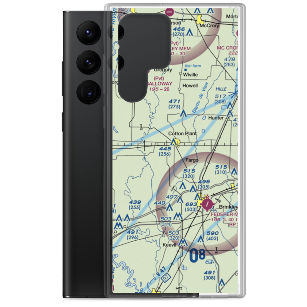 Stans Field (STANS) VFR Sectional Samsung Case Samsung Galaxy S22 Ultra model shown