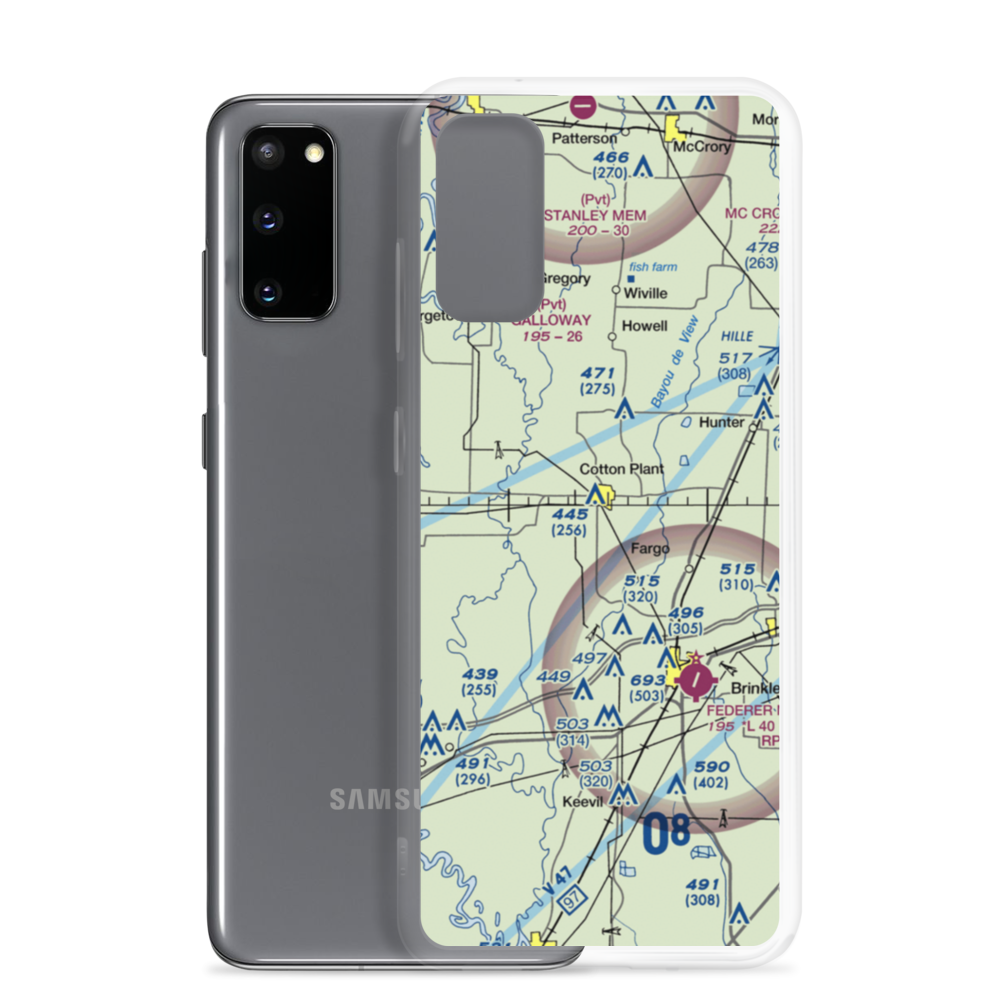 Stans Field (STANS) VFR Sectional Samsung Case Samsung Galaxy S20 model shown