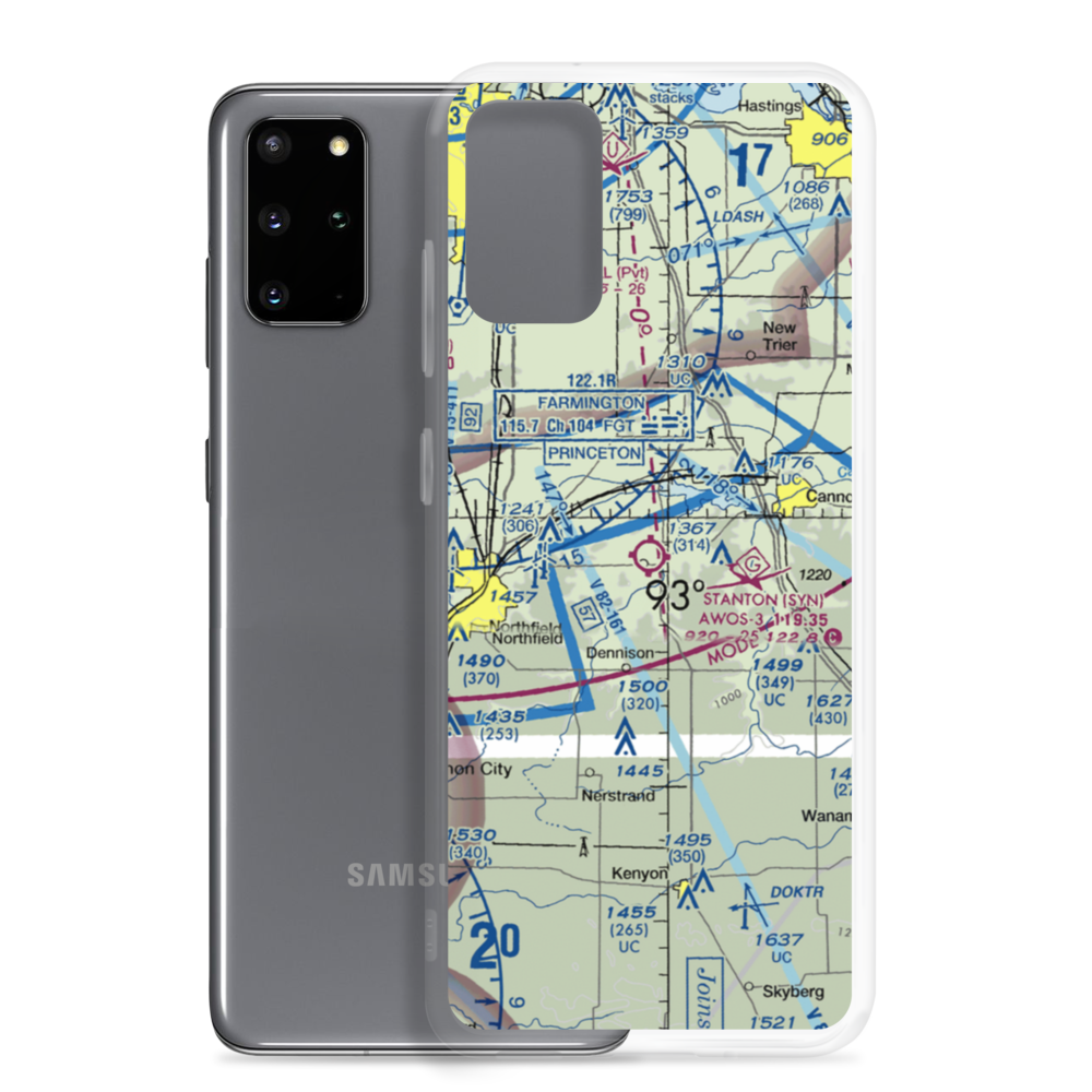 Stanton Airfield (SYN) VFR Sectional Samsung Case Samsung Galaxy S20 Plus model shown
