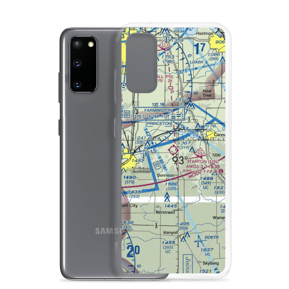Stanton Airfield (SYN) VFR Sectional Samsung Case Samsung Galaxy S20 model shown