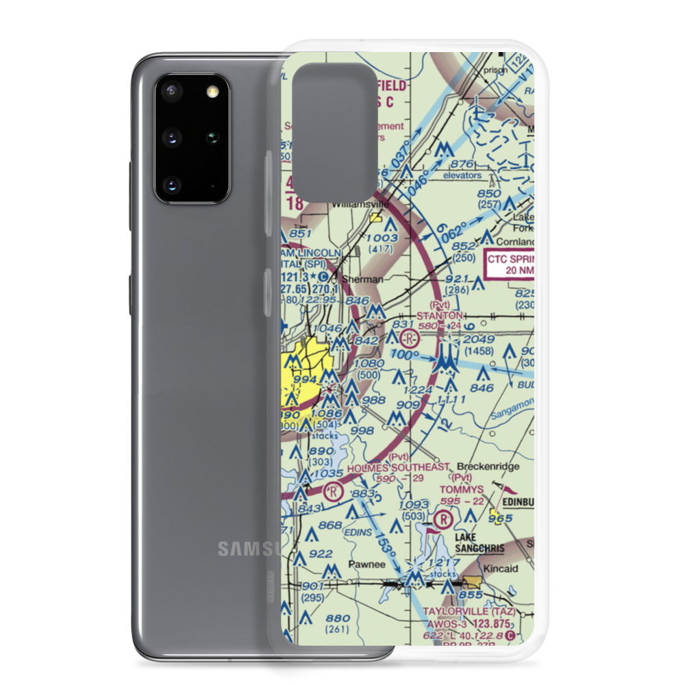 Stanton Airport (91IS) VFR Sectional Samsung Case Samsung Galaxy S20 Plus model shown
