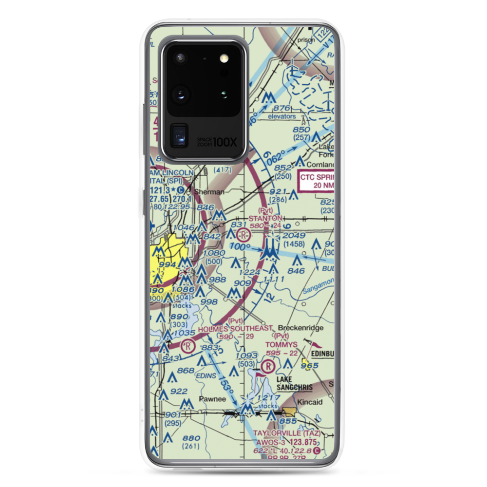 Stanton Airport (91IS) VFR Sectional Samsung Case Samsung Galaxy S20 Ultra model shown